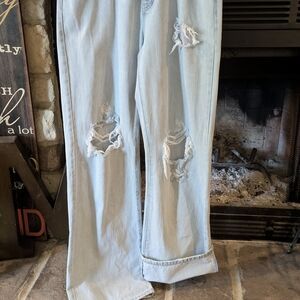 KanCan Light Blue Distressed Flare Jeans
